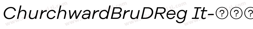 ChurchwardBruDReg It字体转换